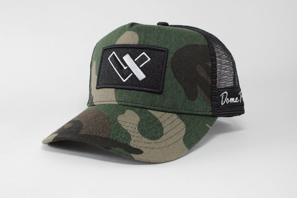 DomePeak XLV Camo. Our most famous style of cap. The Classic trucker cap style with high quality, plastic mesh built to last. 