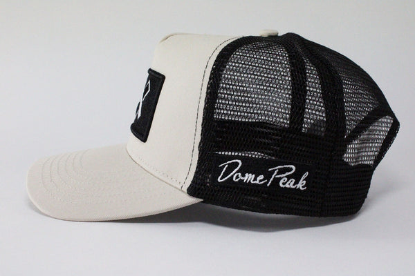 DomePeak XLV. Our most famous style of cap. The Classic trucker cap style with high quality, plastic mesh built to last. 